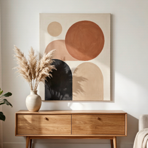 Abstract Geometric Canvas Wall Art